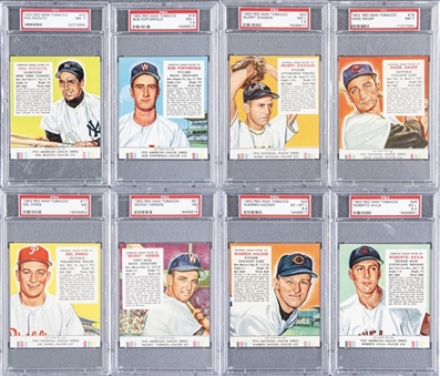 1953 Red Man Tobacco With Tabs PSA-Graded Collection (8 Different) Including Rizzuto